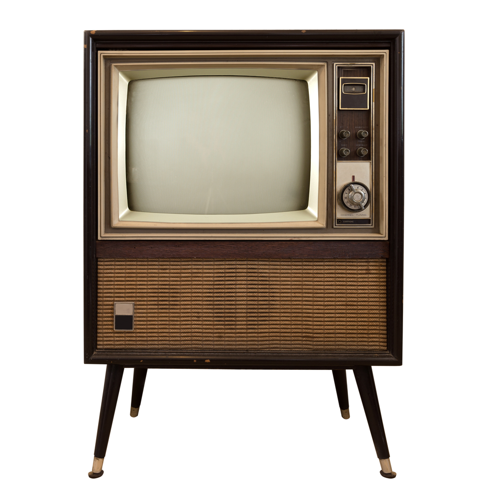 Old television, vintage television