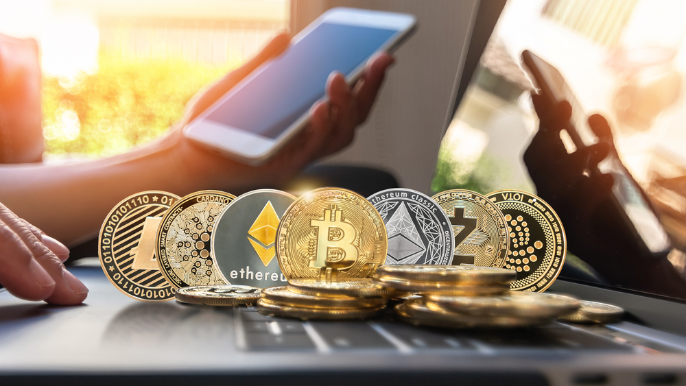 A cryptocurrency trader