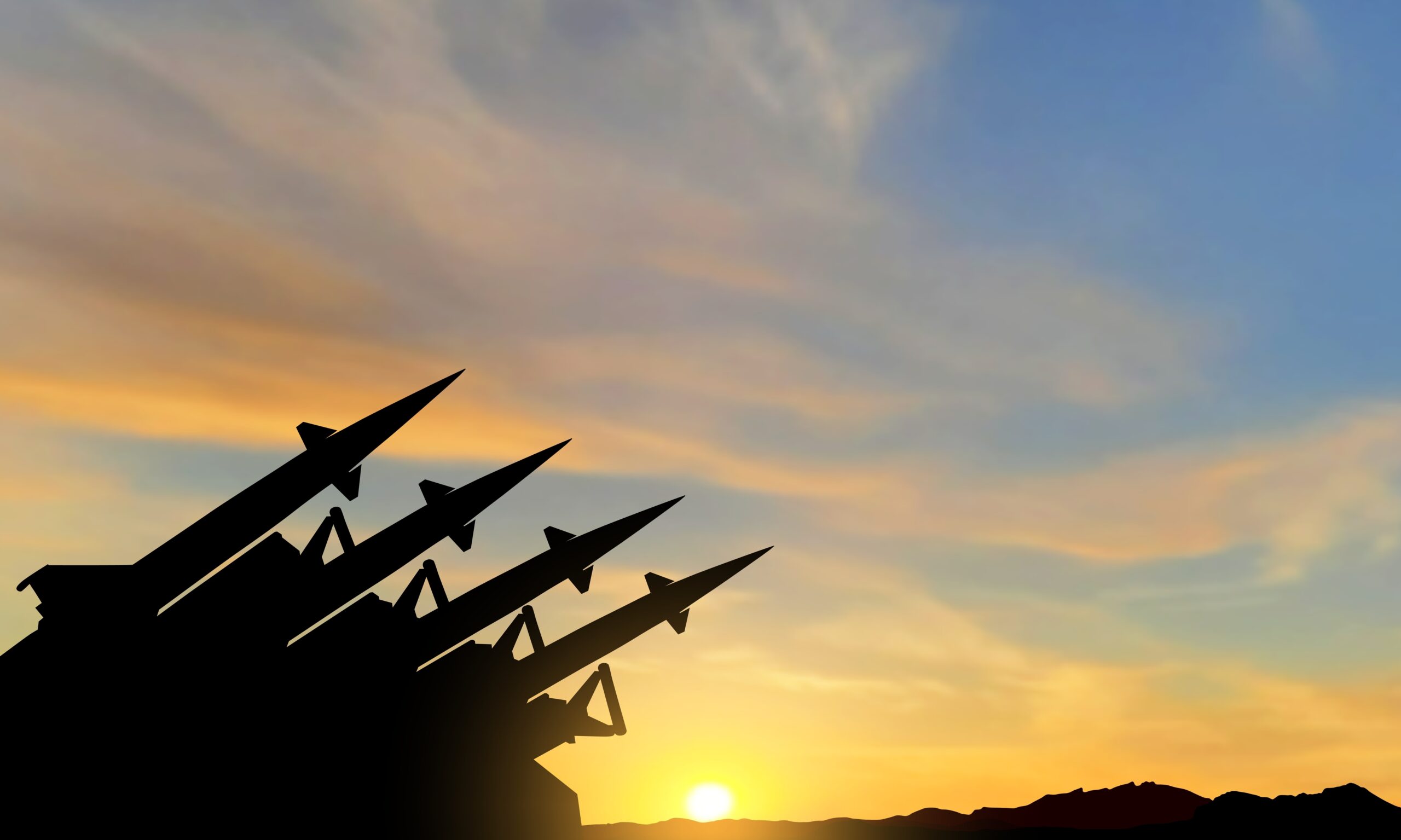 Nuclear weapon with aimed missiles