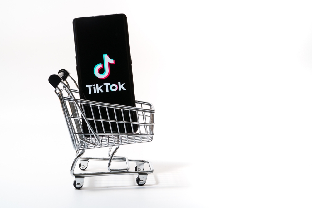 Tik Tok app open on a phone.