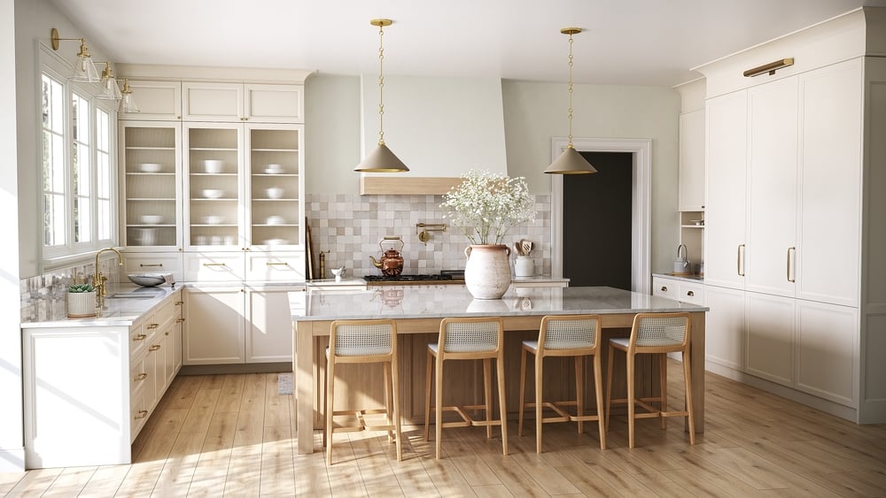 A modern kitchen.