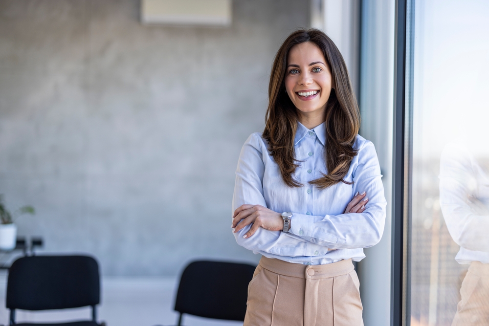 A successful middle age business woman
