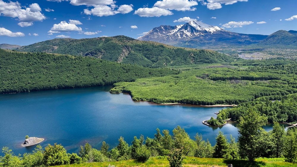 Mount St. Helens in Southern Washington.