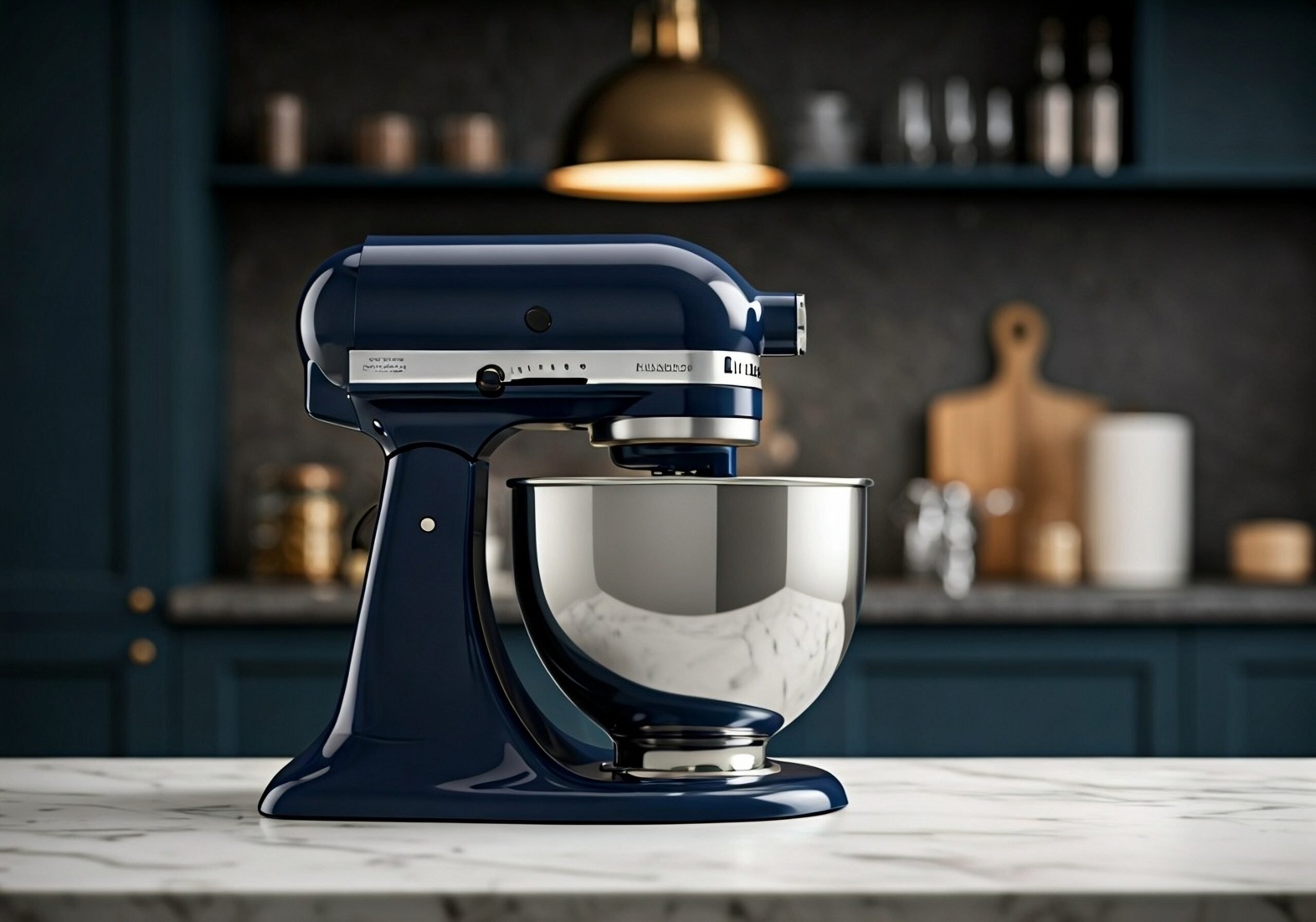 A kitchen aid mixer