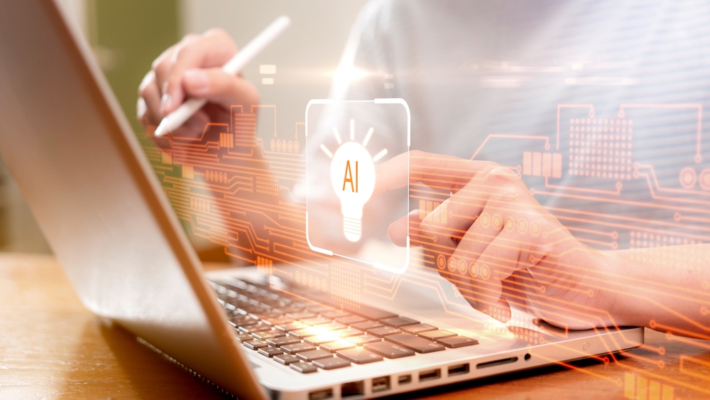 Technology and AI graphic.