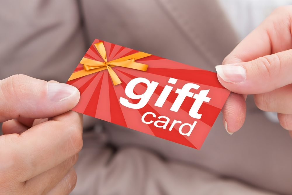 A gift card