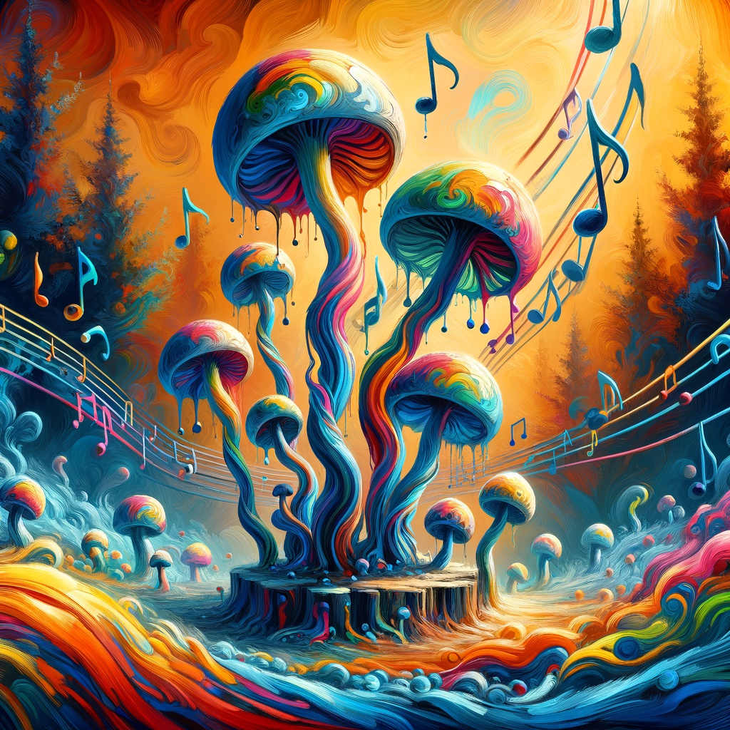 A psychidelic piece of art. 